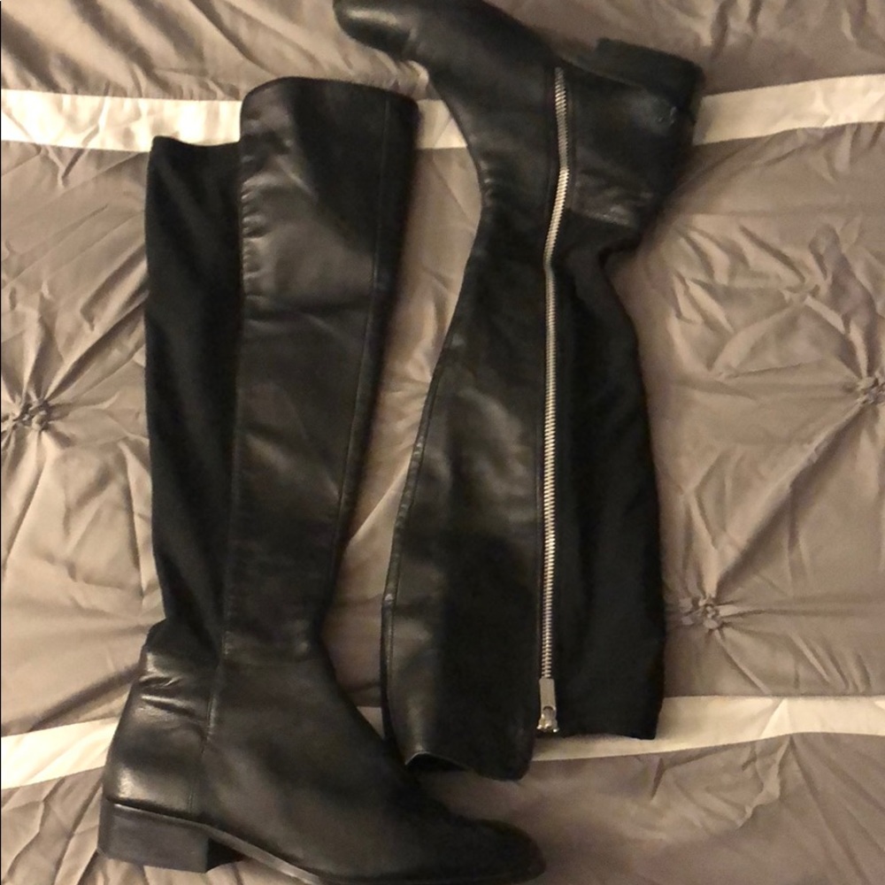 Black Michael Kors over the knee boots